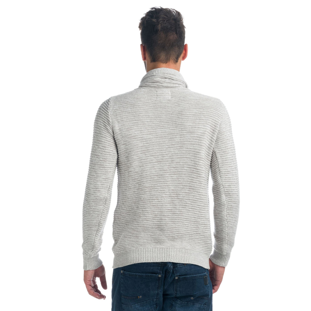 Jersey Hombre Cuello Alto con Cordones Efecto Jaspeado – Koroshi 1921TR09