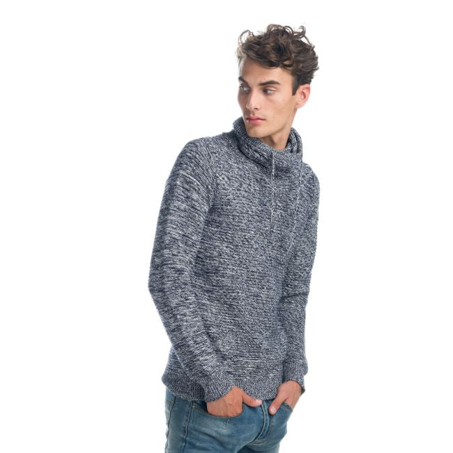 Jersey Hombre Cuello Alto con Cordones Efecto Jaspeado – Koroshi 1921TR09