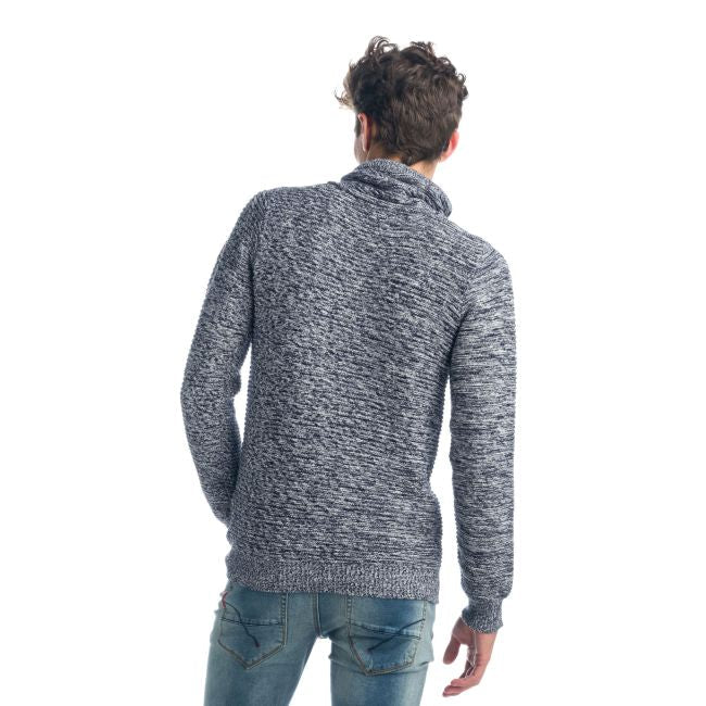 Jersey Hombre Cuello Alto con Cordones Efecto Jaspeado – Koroshi 1921TR09