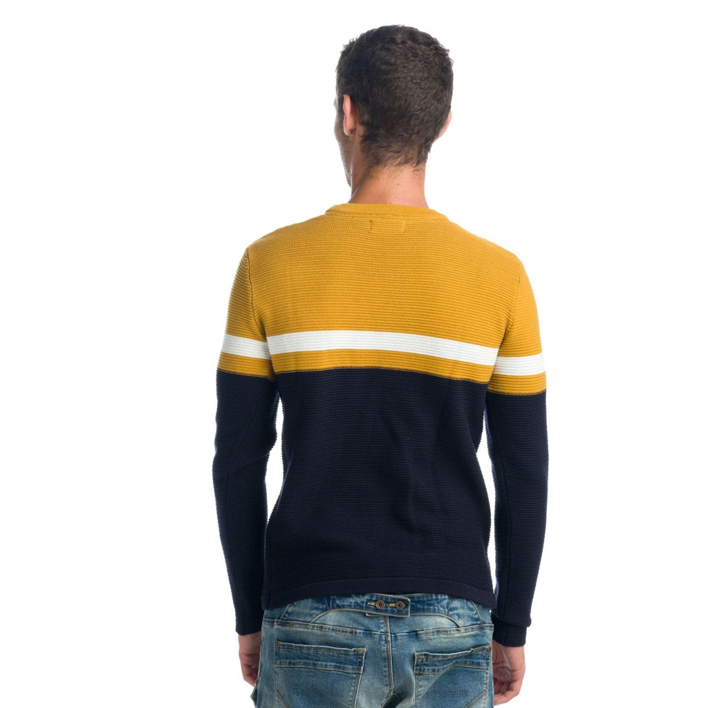 Jersey de Punto Canutillo Hombre Color Block – Koroshi 1921TR13
