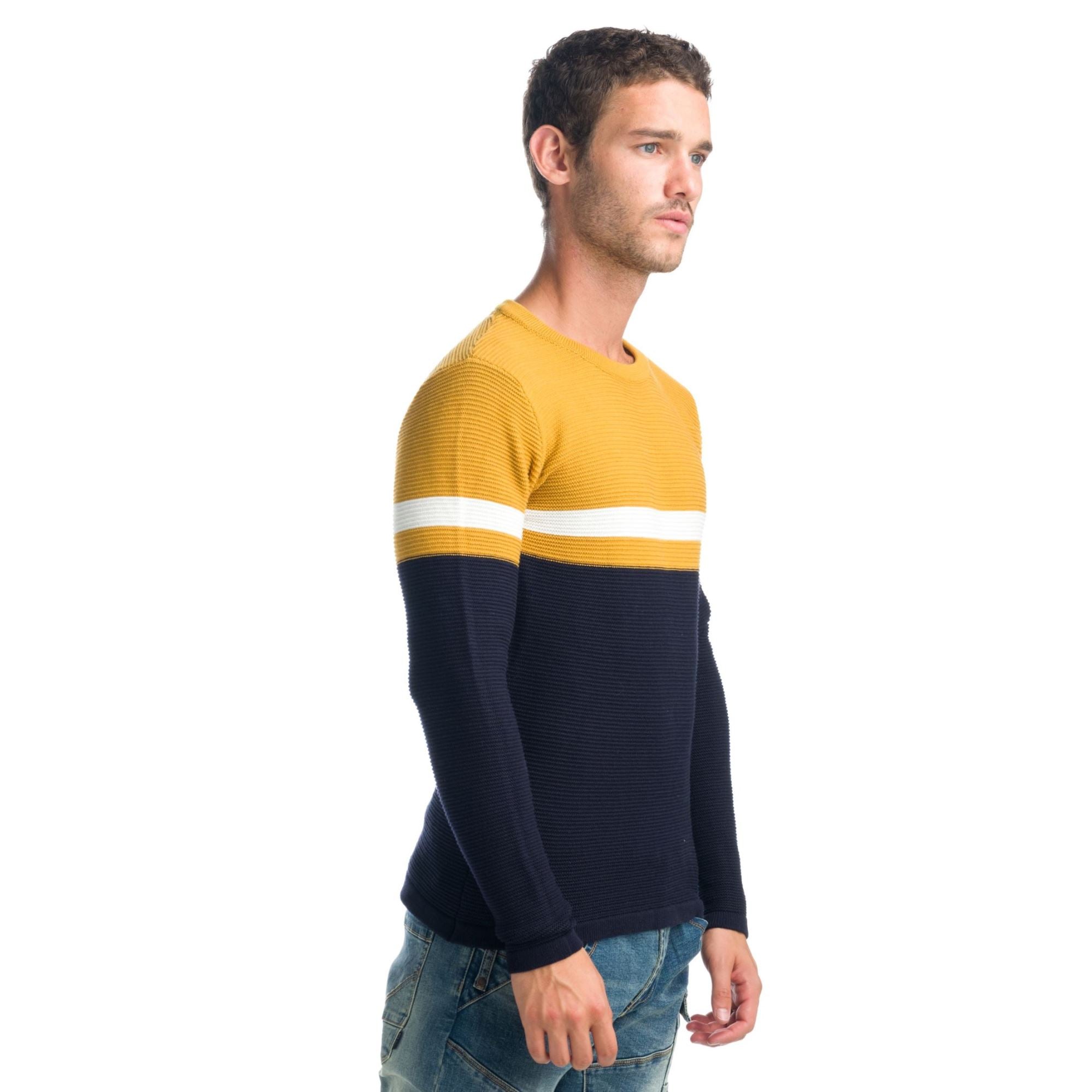 Jersey de Punto Canutillo Hombre Color Block – Koroshi 1921TR13