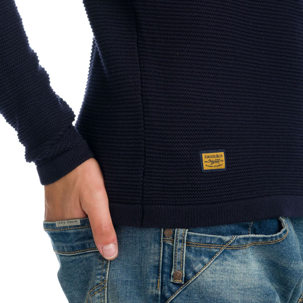 Jersey de Punto Canutillo Hombre Color Block – Koroshi 1921TR13