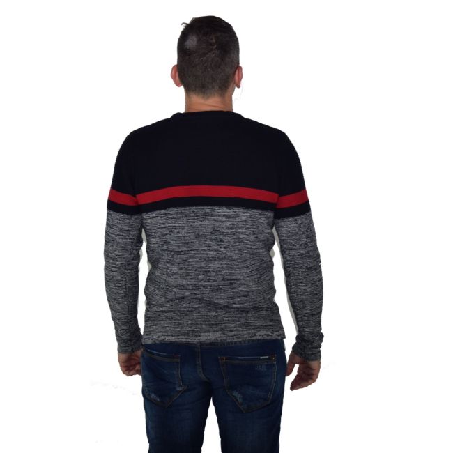 Jersey de Punto Canutillo Hombre Color Block – Koroshi 1921TR13