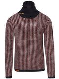 Jersey Hombre Punto Fantasía Cuello Alto Contraste – Koroshi Rojo