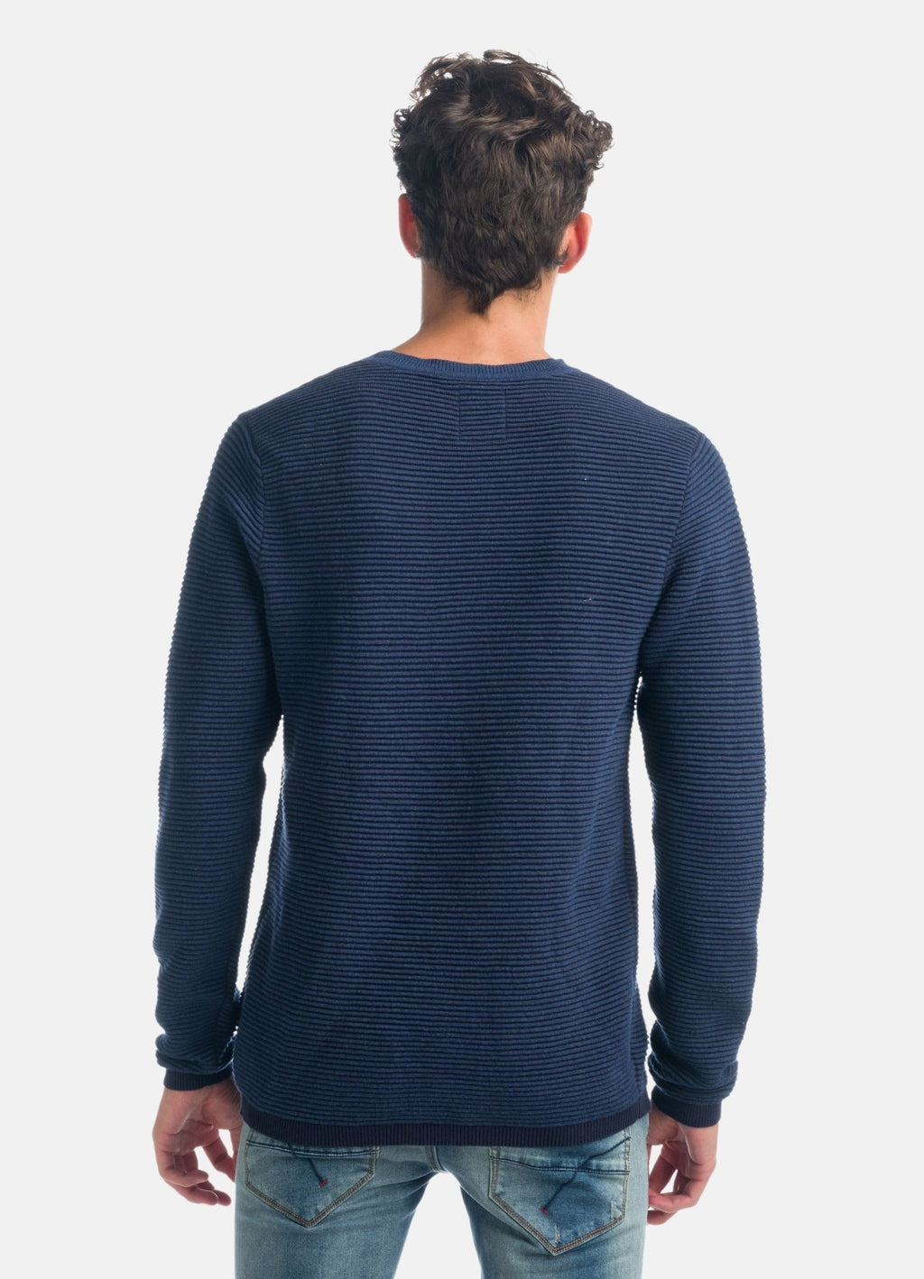 Jersey de Punto Canalé Hombre Texto en Relieve – Koroshi 1921TR26