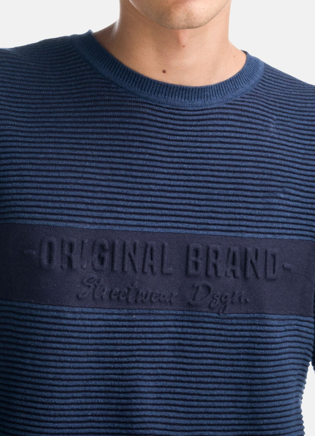 Jersey de Punto Canalé Hombre Texto en Relieve – Koroshi 1921TR26