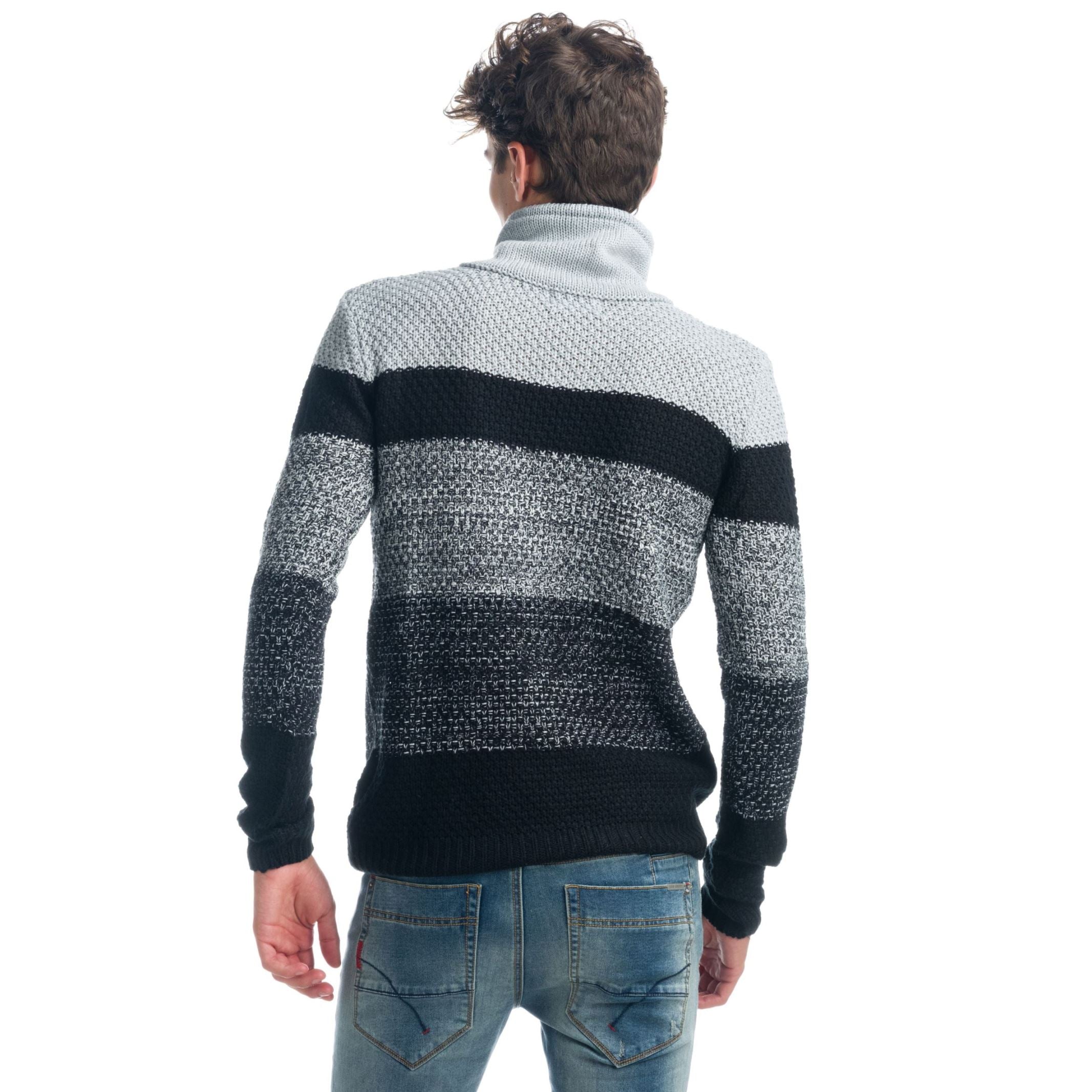Jersey de Punto Hombre Cuello Cruzado con Cordón – Koroshi 1921TR30
