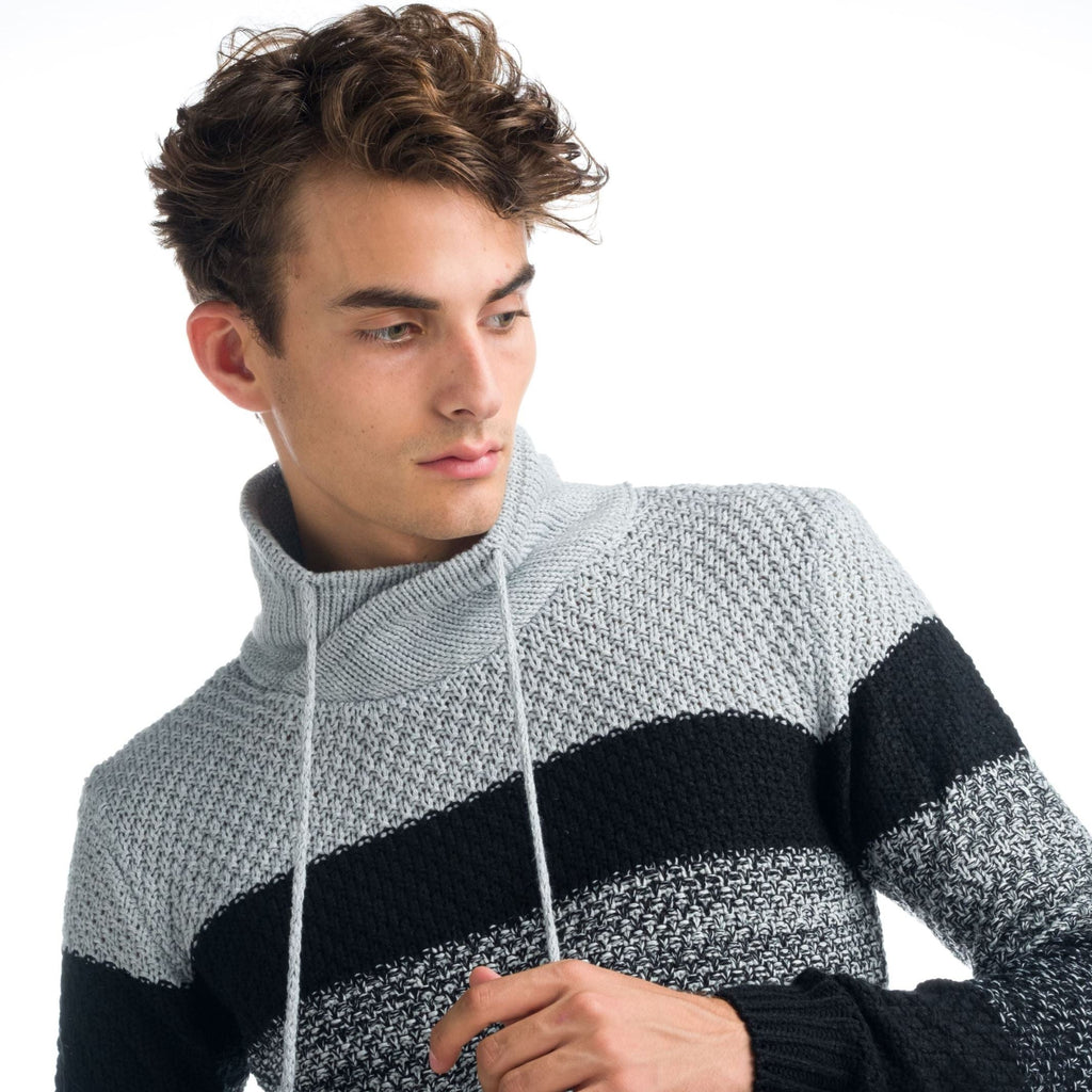 Jersey de Punto Hombre Cuello Cruzado con Cordón – Koroshi 1921TR30
