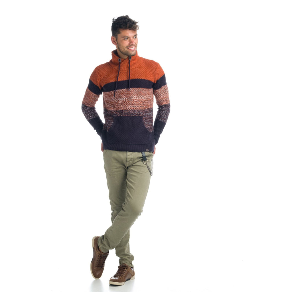 Jersey de Punto Hombre Cuello Cruzado con Cordón – Koroshi 1921TR30