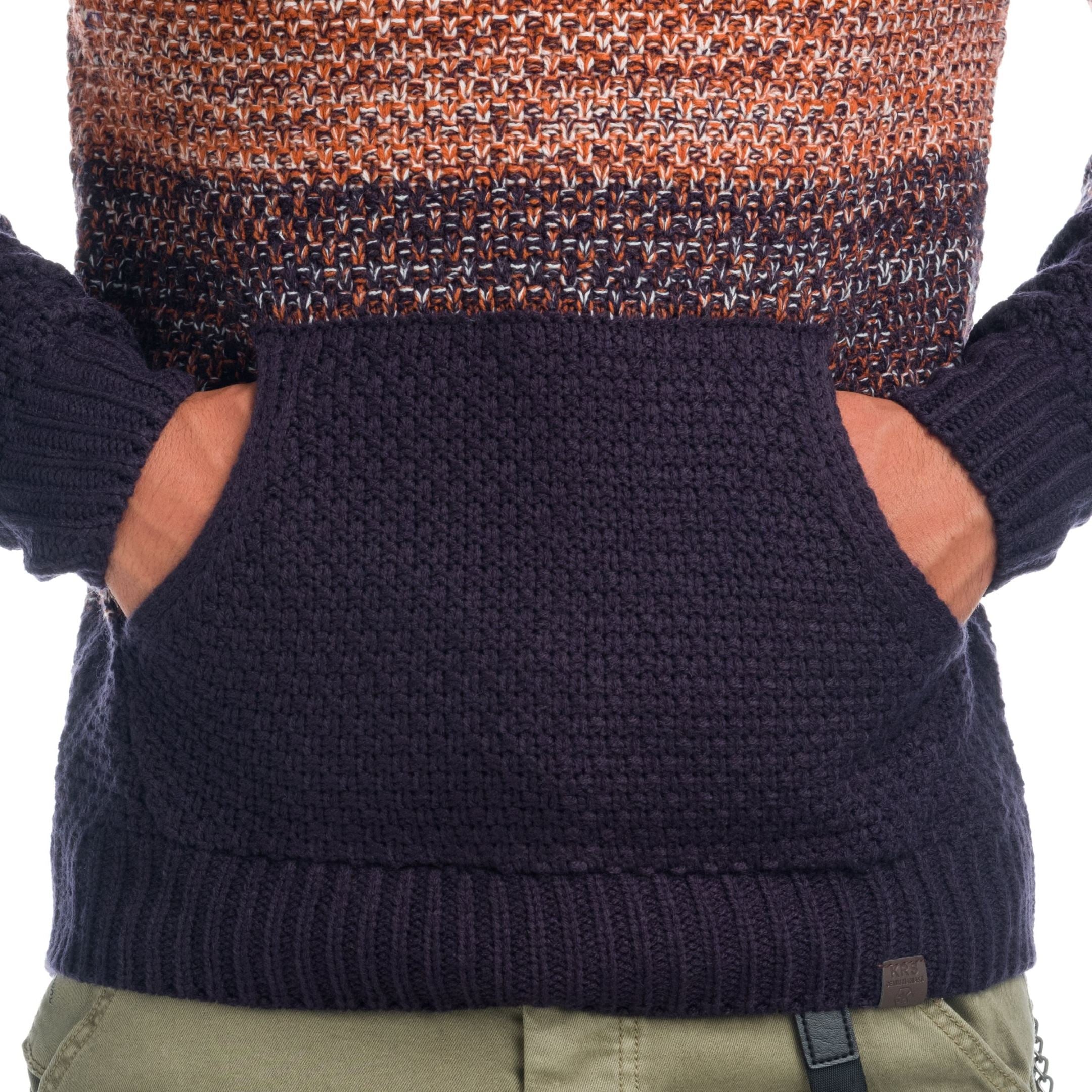 Jersey de Punto Hombre Cuello Cruzado con Cordón – Koroshi 1921TR30