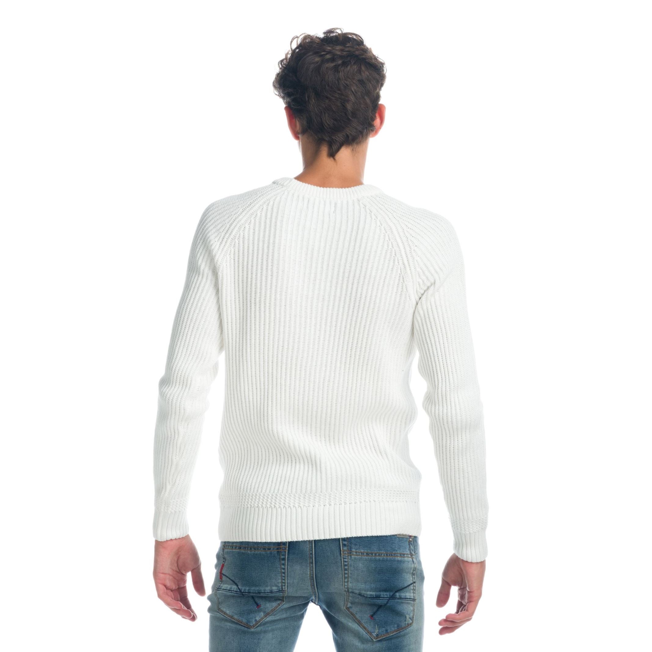Jersey de Punto Canalé Fantasía Hombre Cuello Redondo – Koroshi 1921TR33