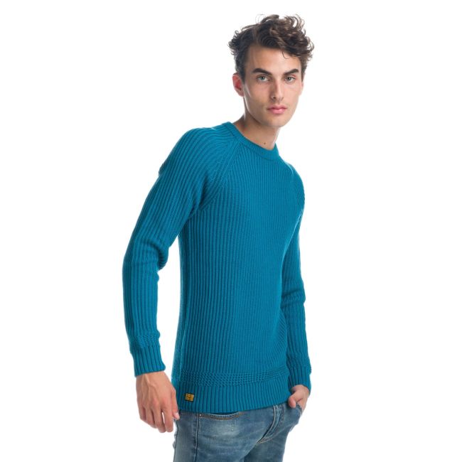 Jersey de Punto Canalé Fantasía Hombre Cuello Redondo – Koroshi 1921TR33