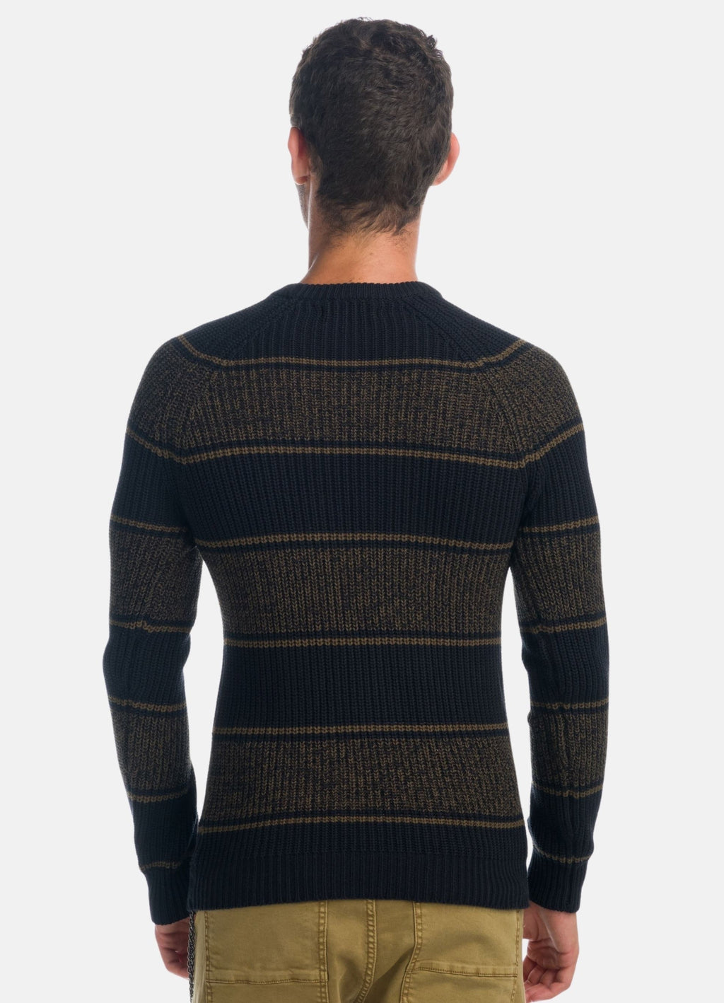 Jersey de Rayas Hombre Punto Canalé Cuello Redondo – Koroshi 1921TR35