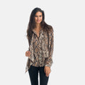 Blusa Mujer Animal Print Serpiente Cuello Mao – Koroshi