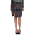Falda de Tweed con Abertura Mujer – Koroshi Azul Oscuro