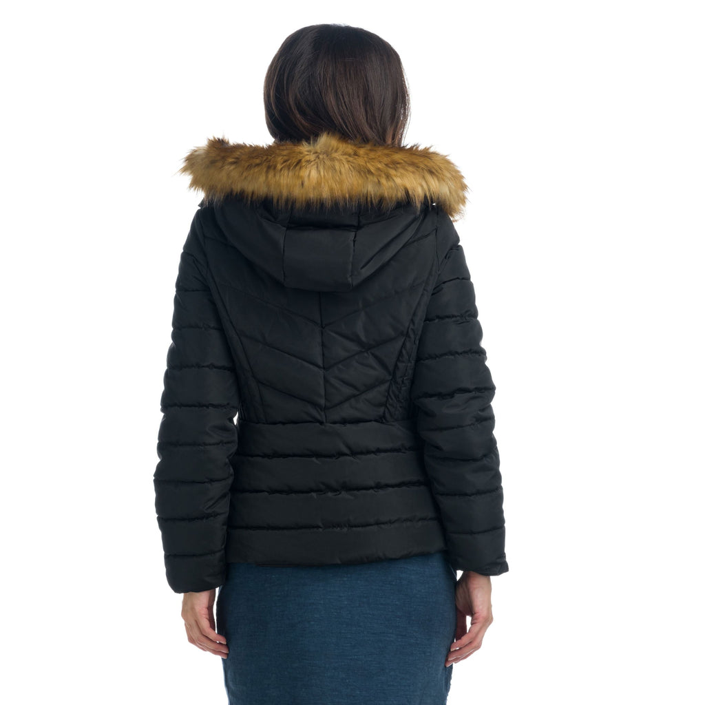 Chaqueta Cazadora Acolchada con Capucha Desmontable Mujer – Koroshi 1922JA48