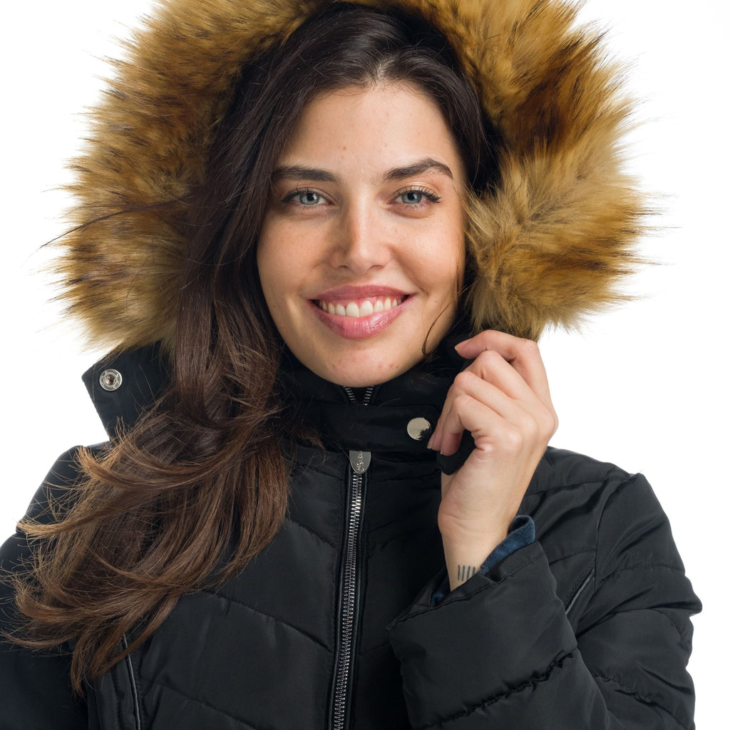 Chaqueta Cazadora Acolchada con Capucha Desmontable Mujer – Koroshi 1922JA48
