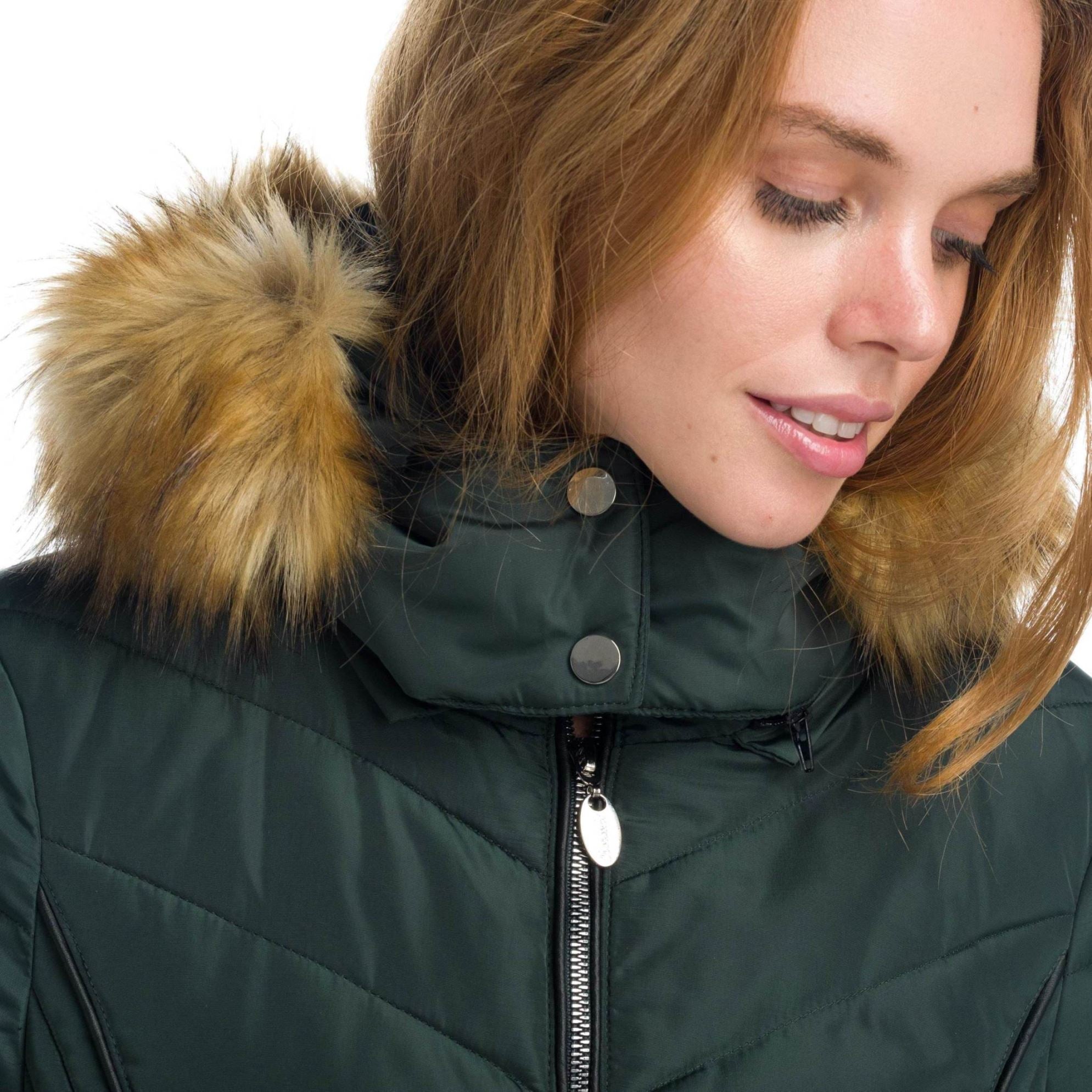 Chaqueta Cazadora Acolchada con Capucha Desmontable Mujer – Koroshi 1922JA48