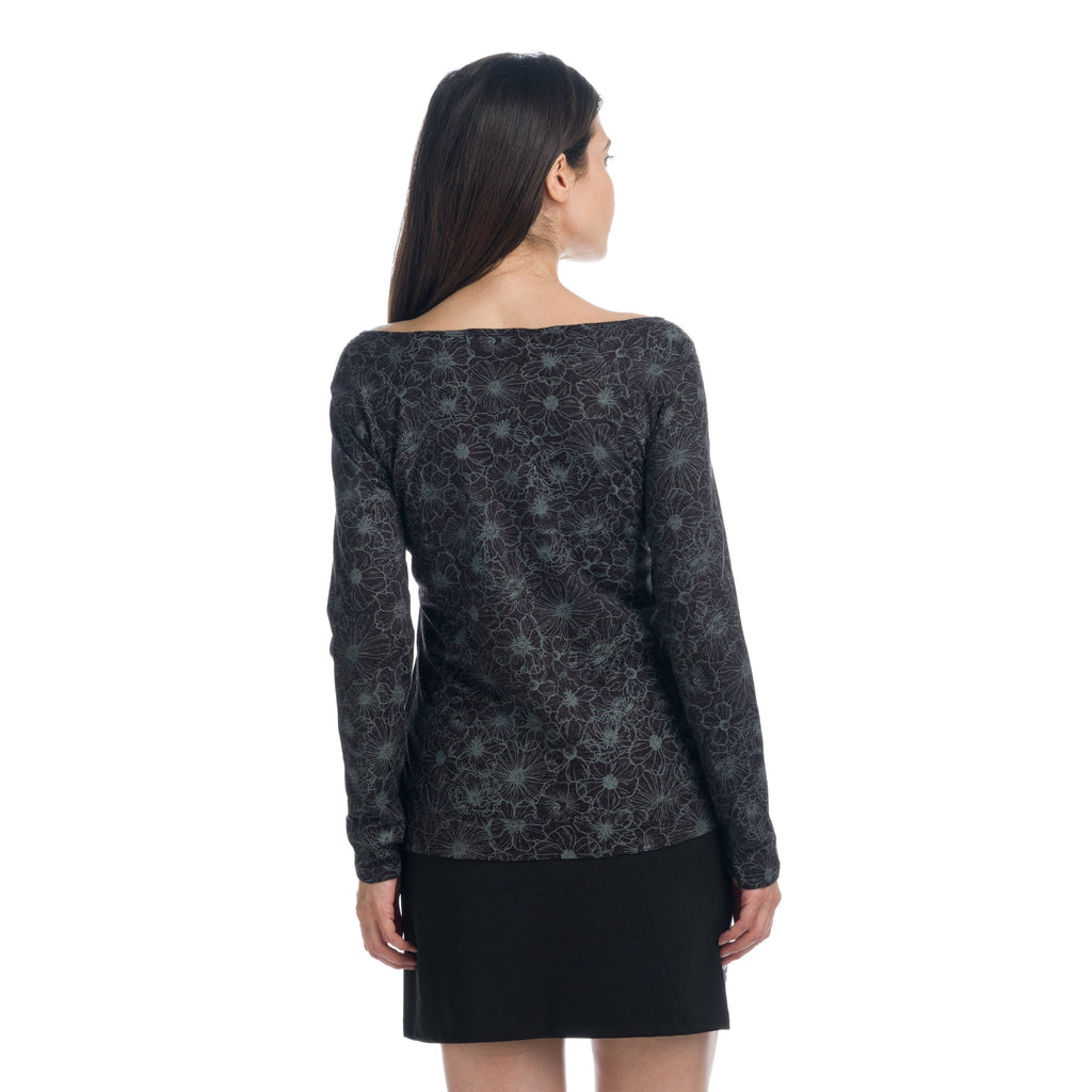 Camiseta Manga Larga Mujer Estampada Detalle Foil – Koroshi 1922ML90