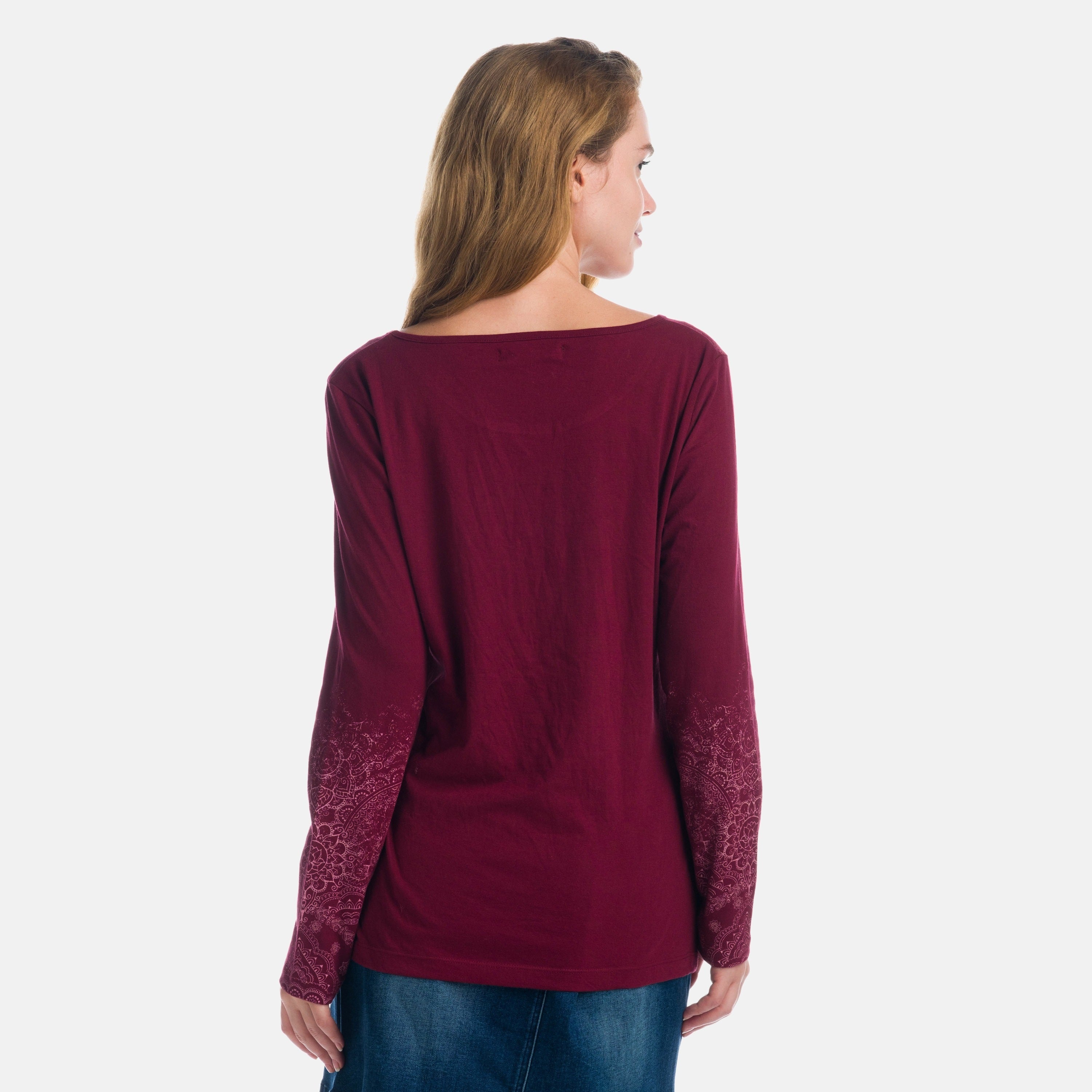 Camiseta Manga Larga Mujer Algodón Estampado Brillantes – Koroshi 1922ML92