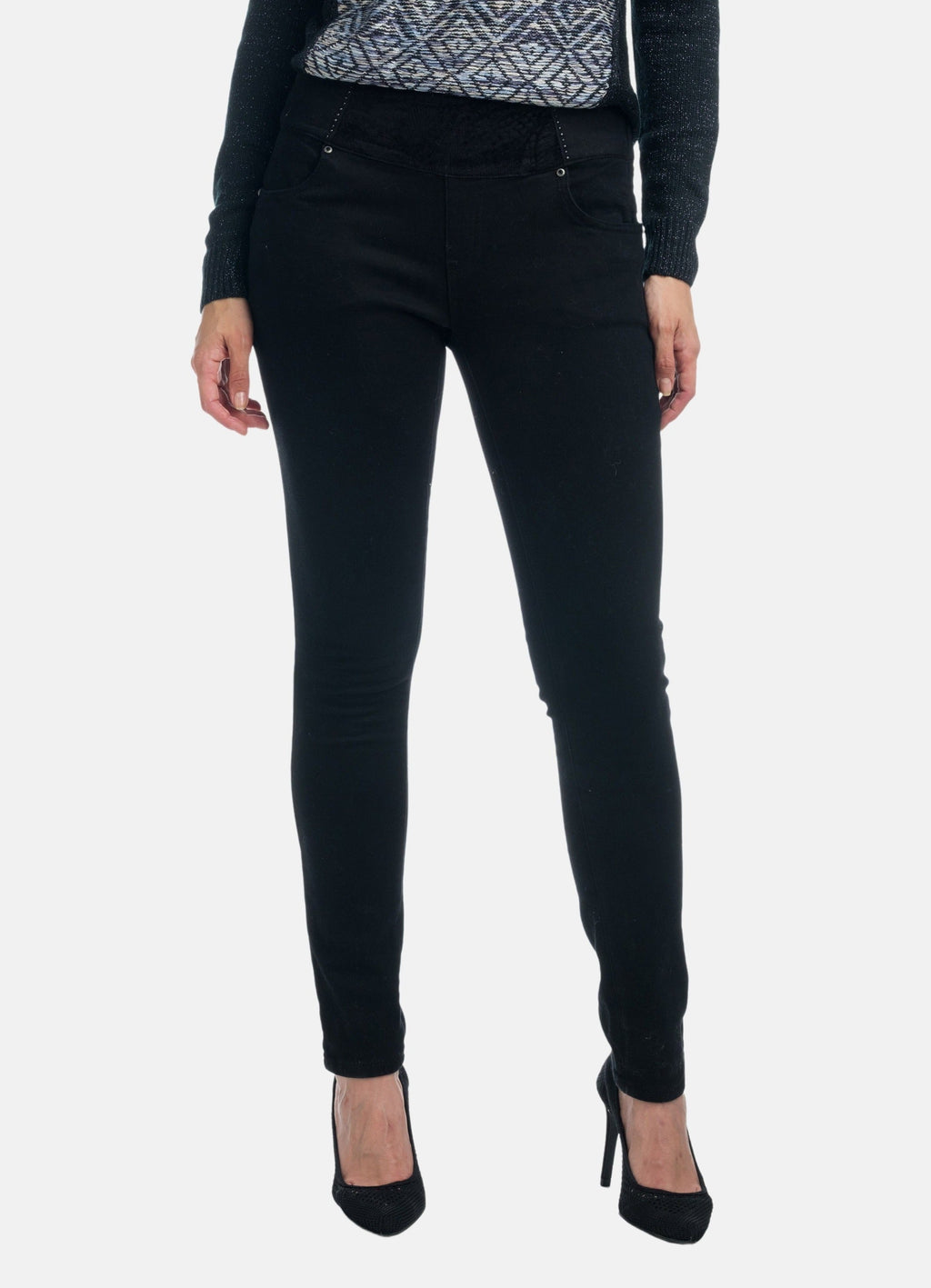 Pantalón Largo Mujer Tiro Alto French Terry – Koroshi 1922PT17