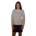 Jersey de Punto Grueso Mujer con Trenzas – Koroshi Crudo