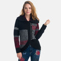 Chaqueta de Punto Mujer con Cuello Vuelto y Lurex – Koroshi 1922TR79