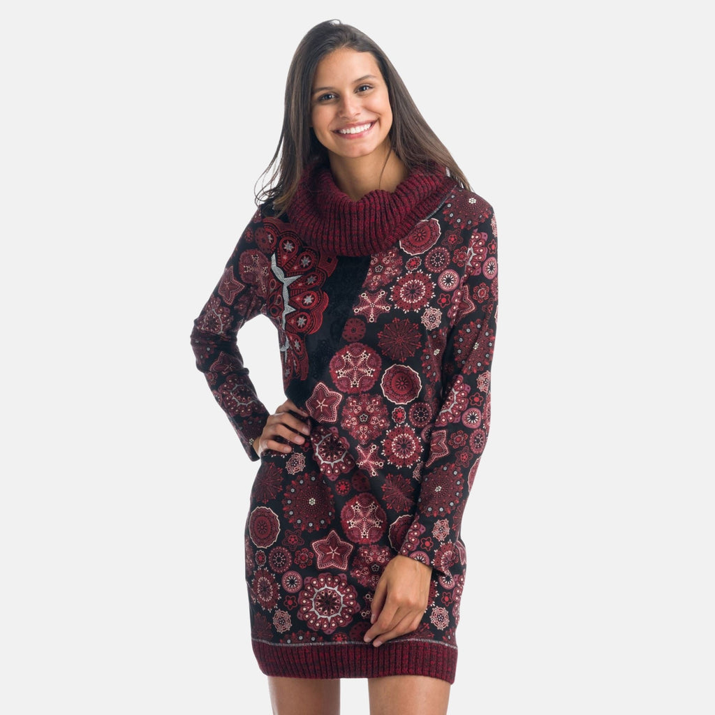 Vestido Mujer Manga Larga Cuello Vuelto – Koroshi 1922VS20