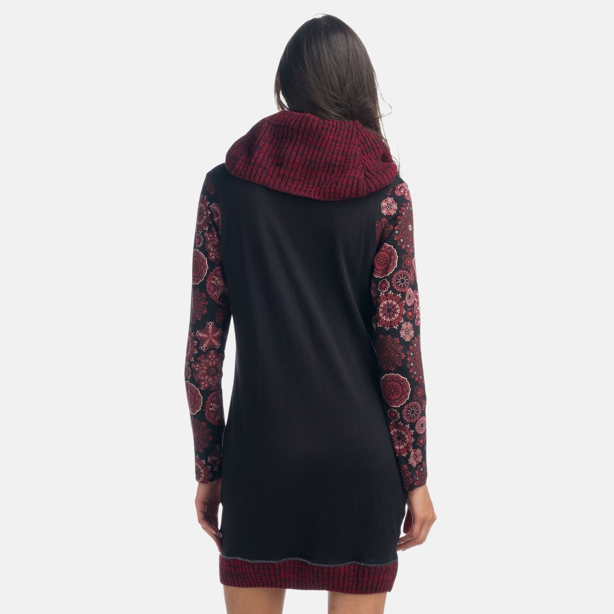 Vestido Mujer Manga Larga Cuello Vuelto – Koroshi 1922VS20