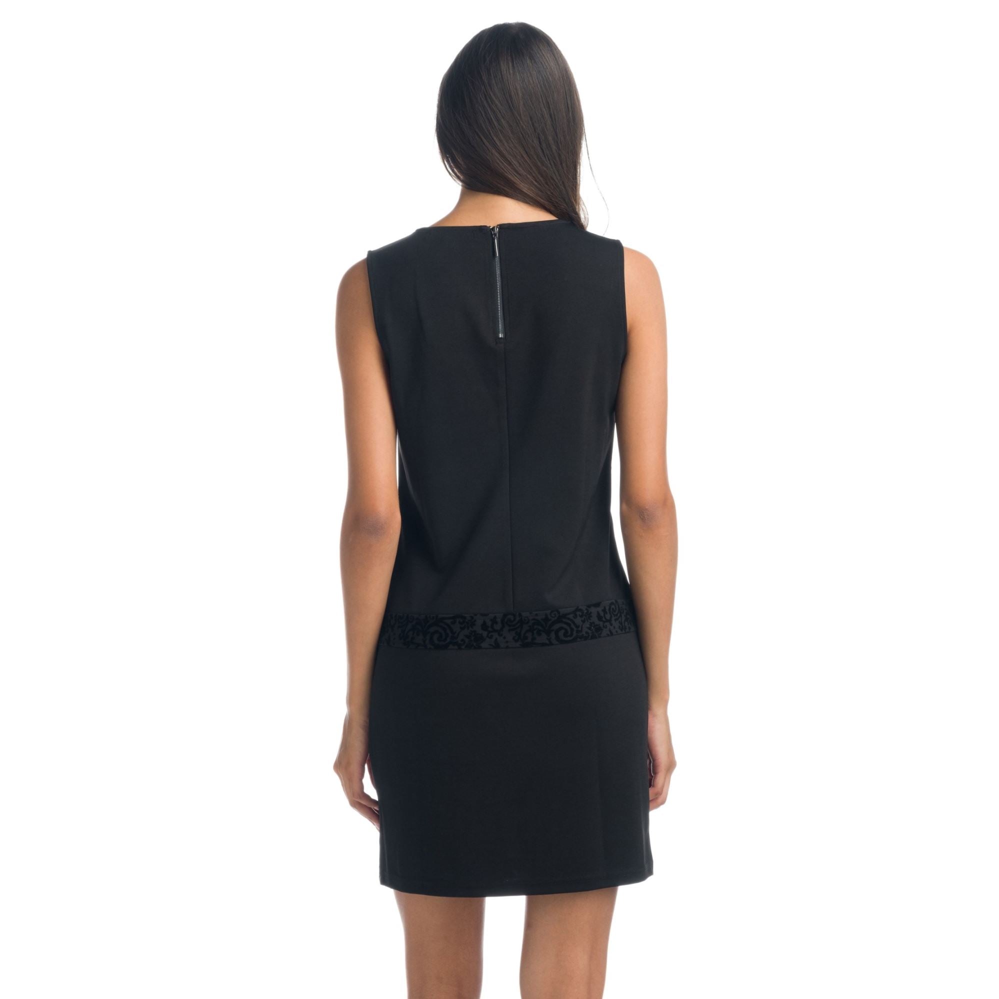 Vestido Tubo Mujer Estampado Flock – Koroshi Burdeos