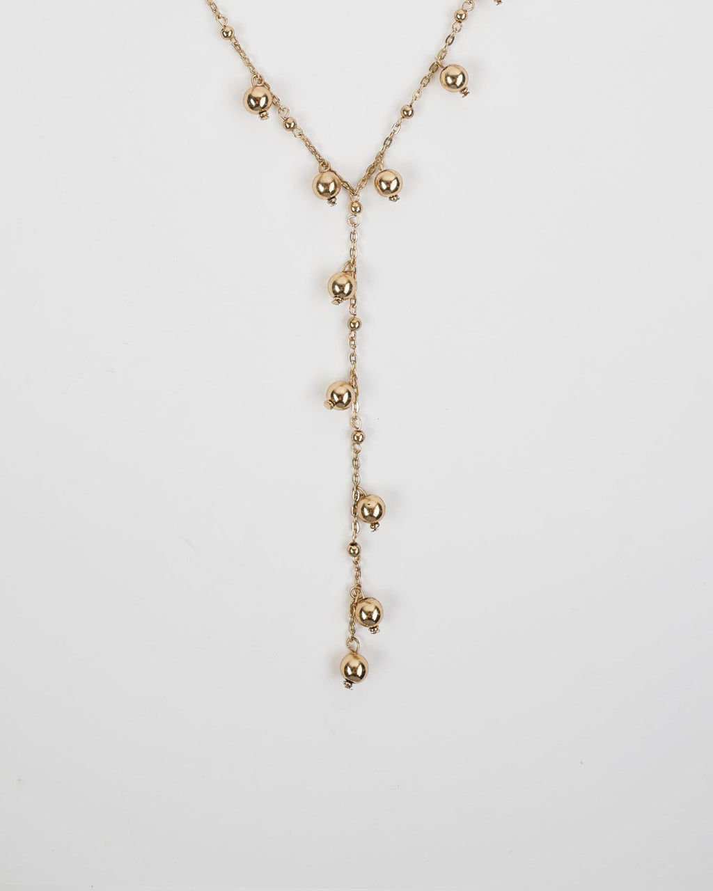 Collar Corbatero Bolitas Oro