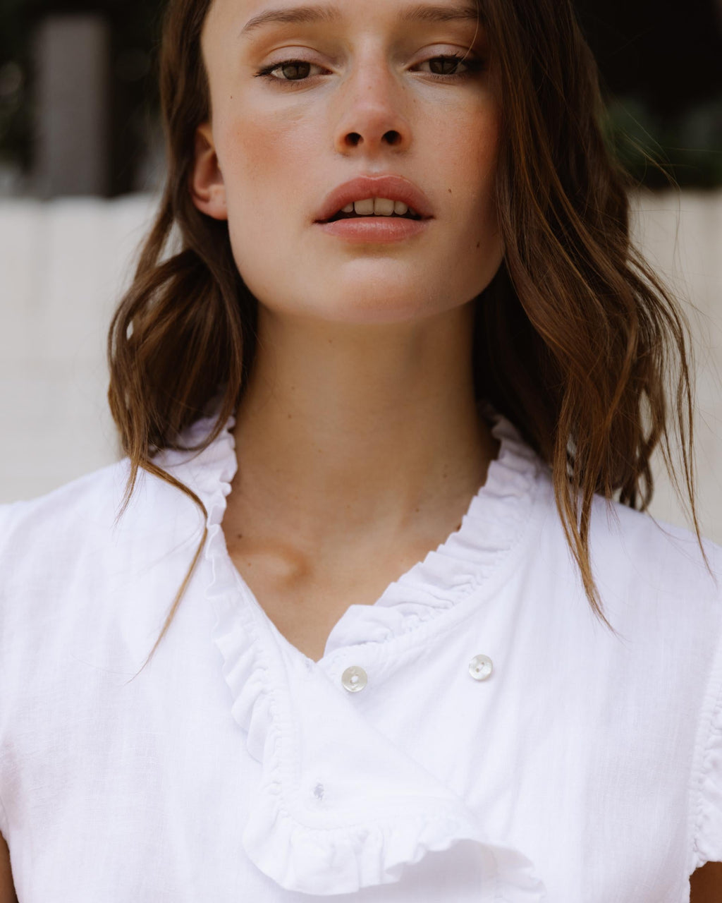 Blusa Cruzada Blanca