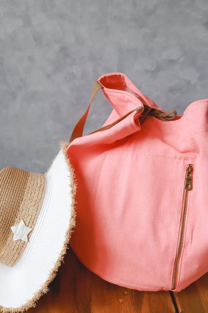 Bolso de playa oversize verde mint con opción de personalizar