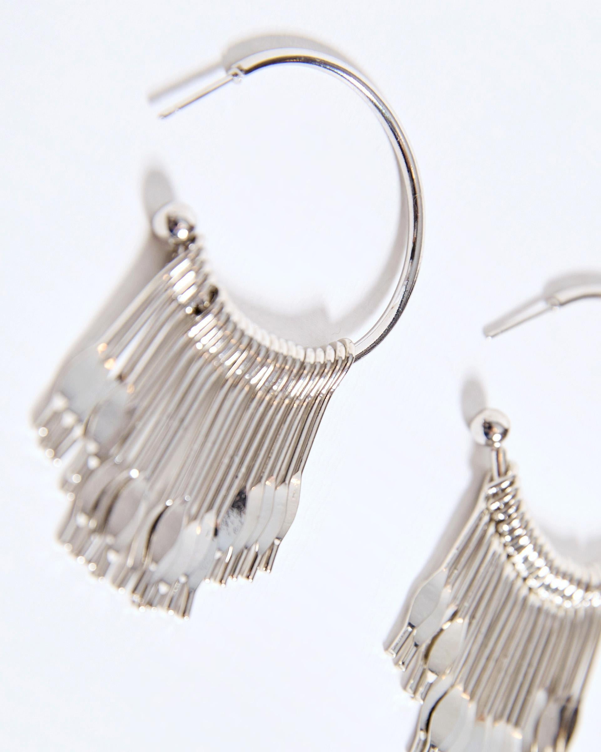Pendientes Aro Tiras Plata