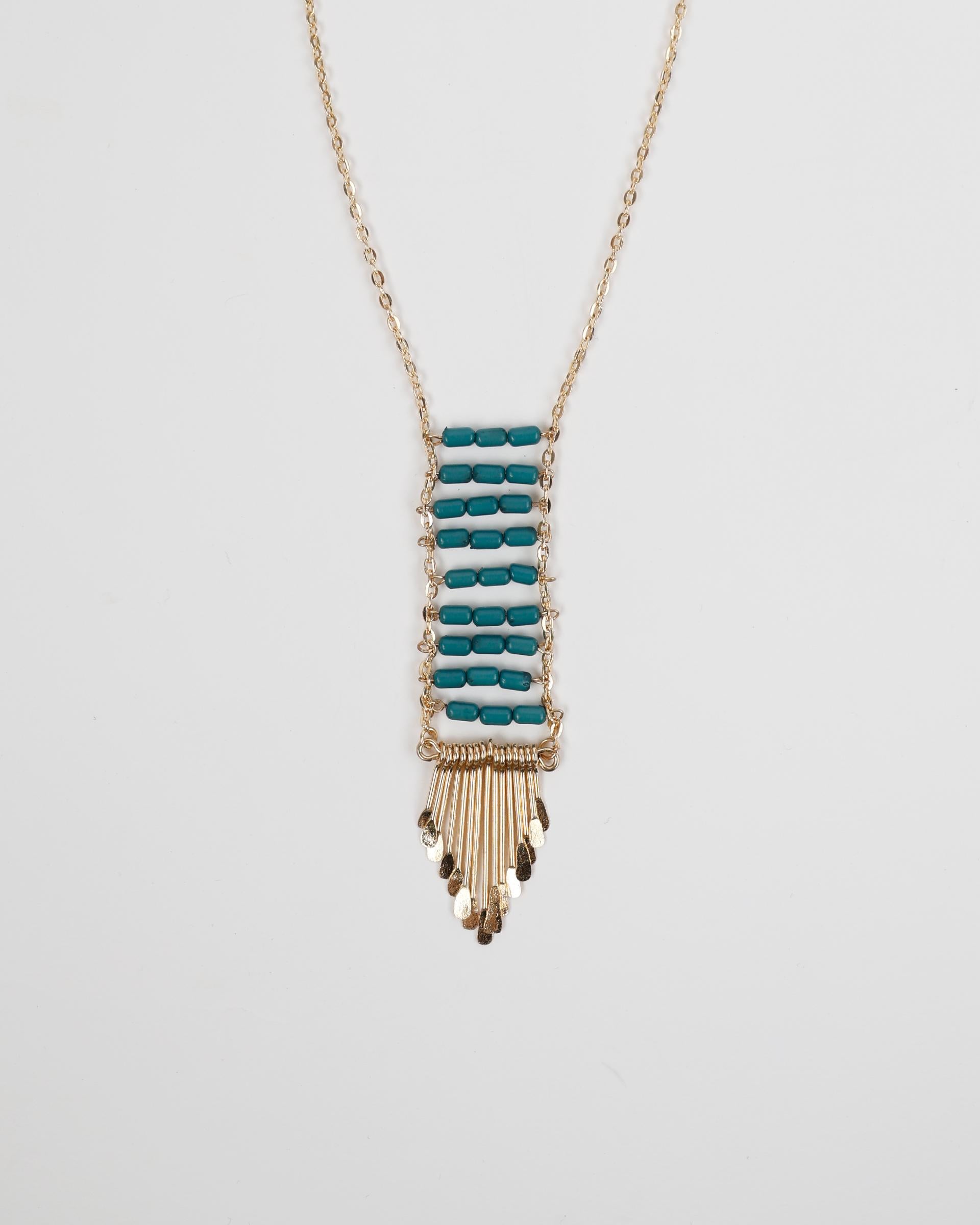 Collar Étnico Flecos Oro