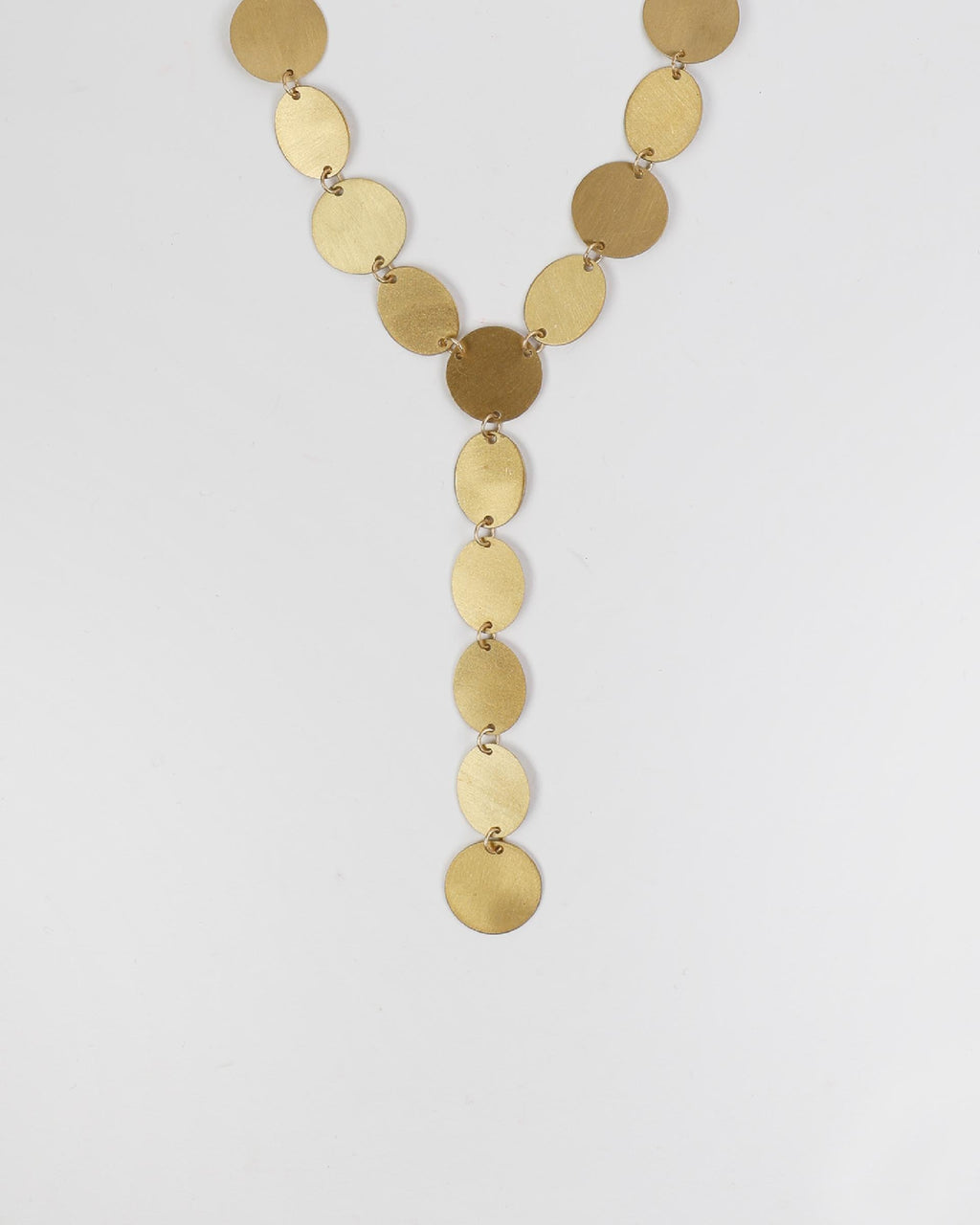 Collar Corbatero Círculos Oro