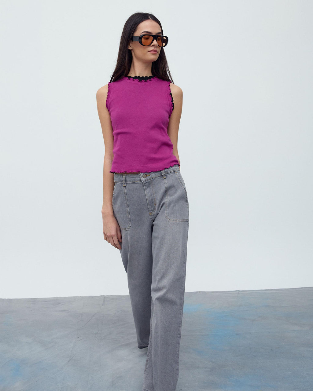 Jeans Denim Worker Gris