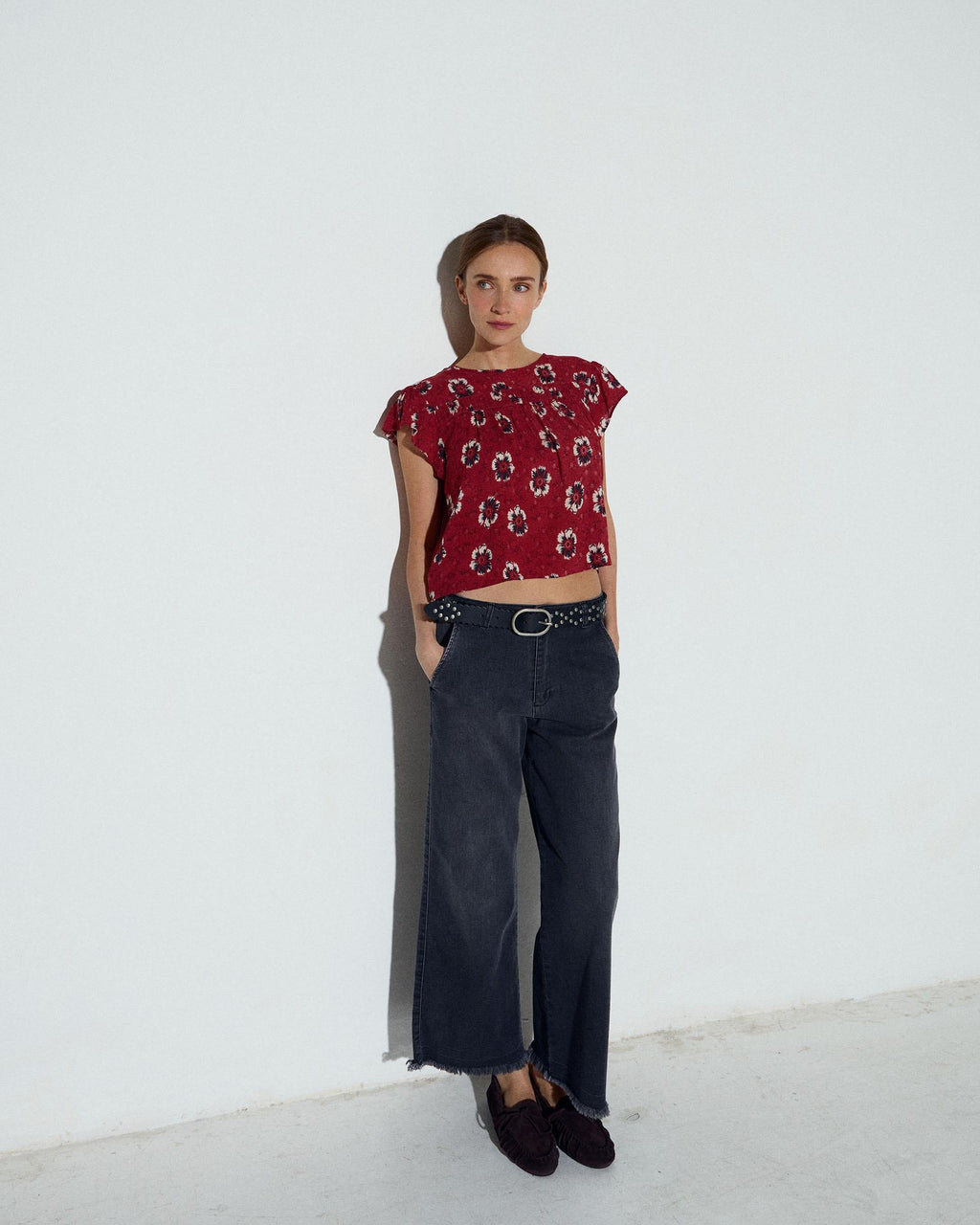 Jeans Ancho Recto Antracita