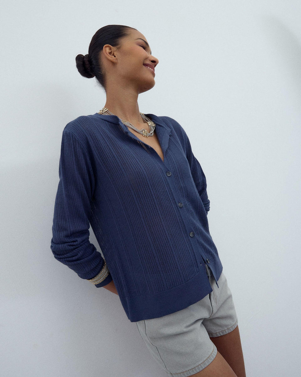 Chaqueta Punto Canale Azul