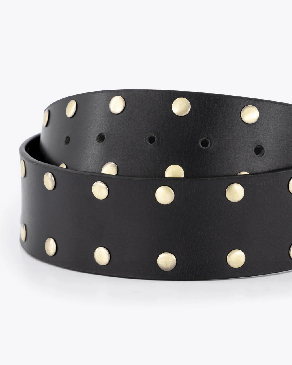 Cinturón Piel Tachuelas Negro