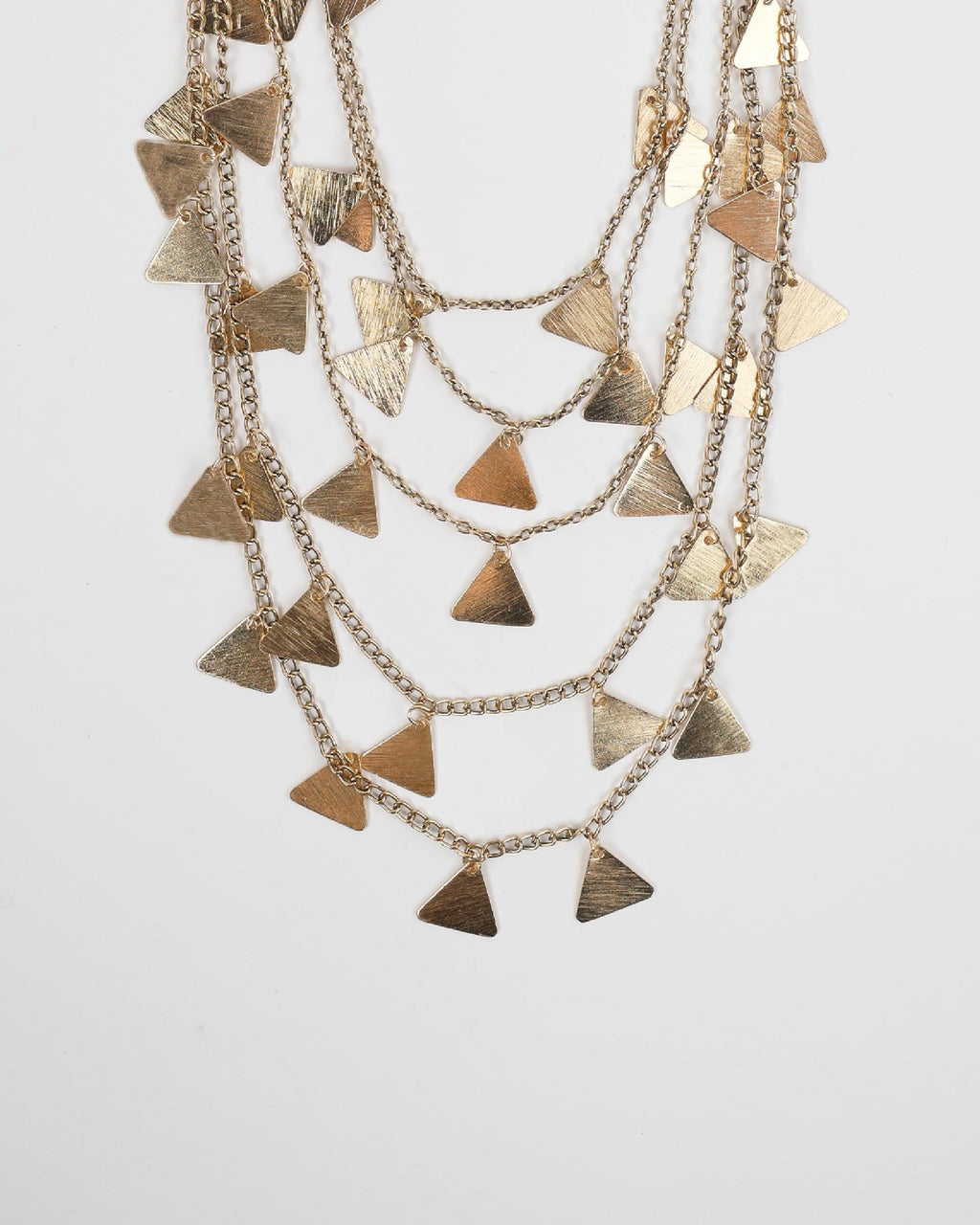 Collar Triangulos Oro