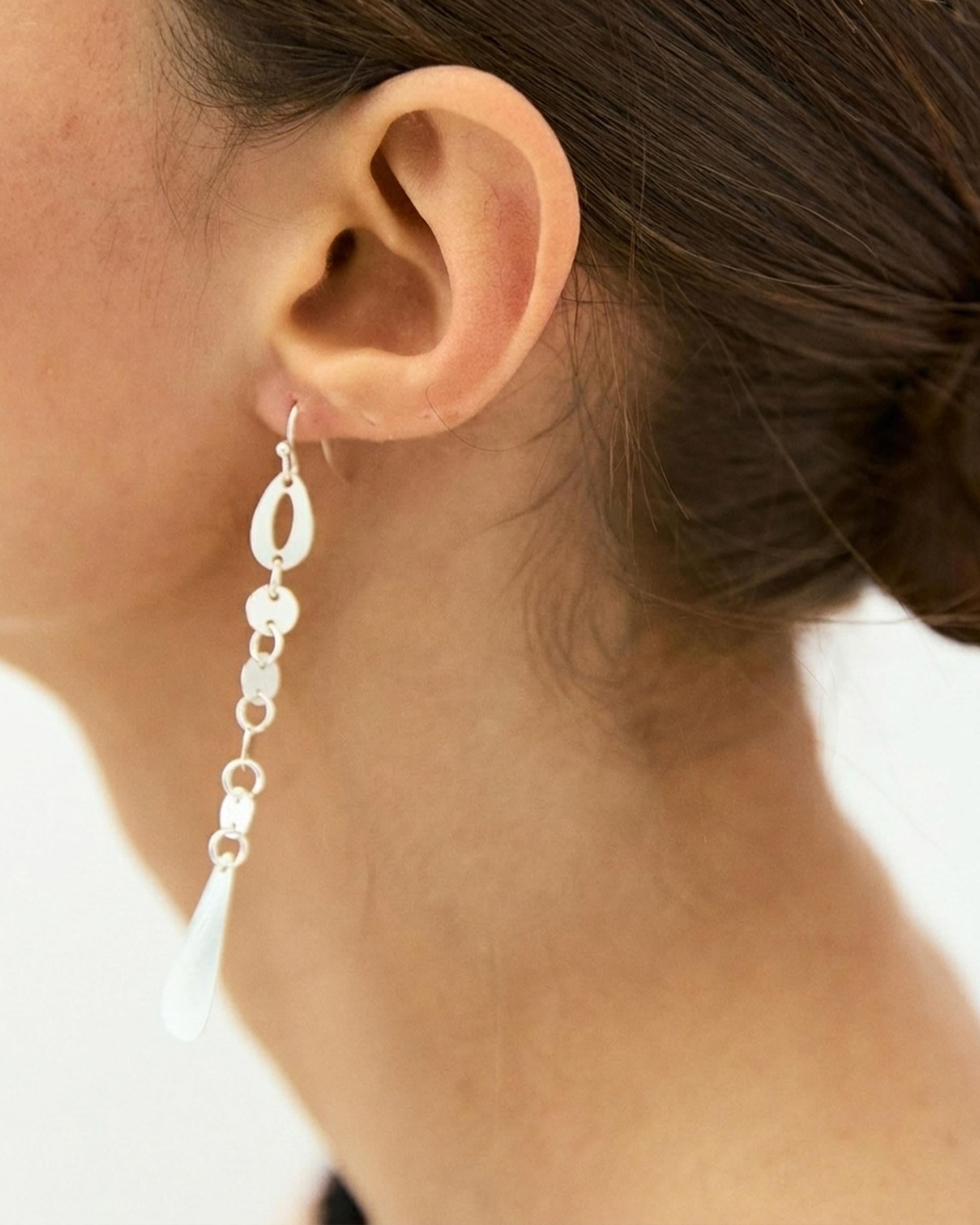 Pendientes Gota Plata