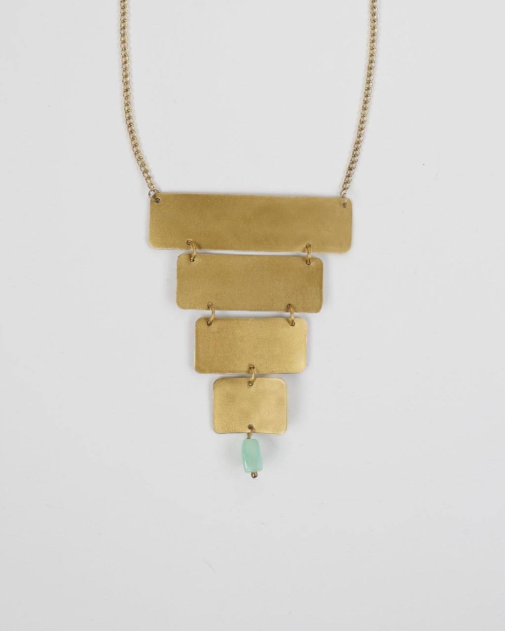 Collar Piramide Detalle Oro