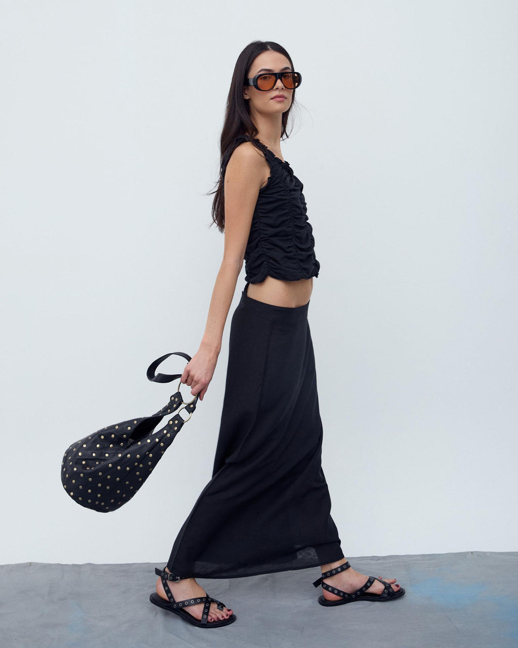 Falda Fluida Negro