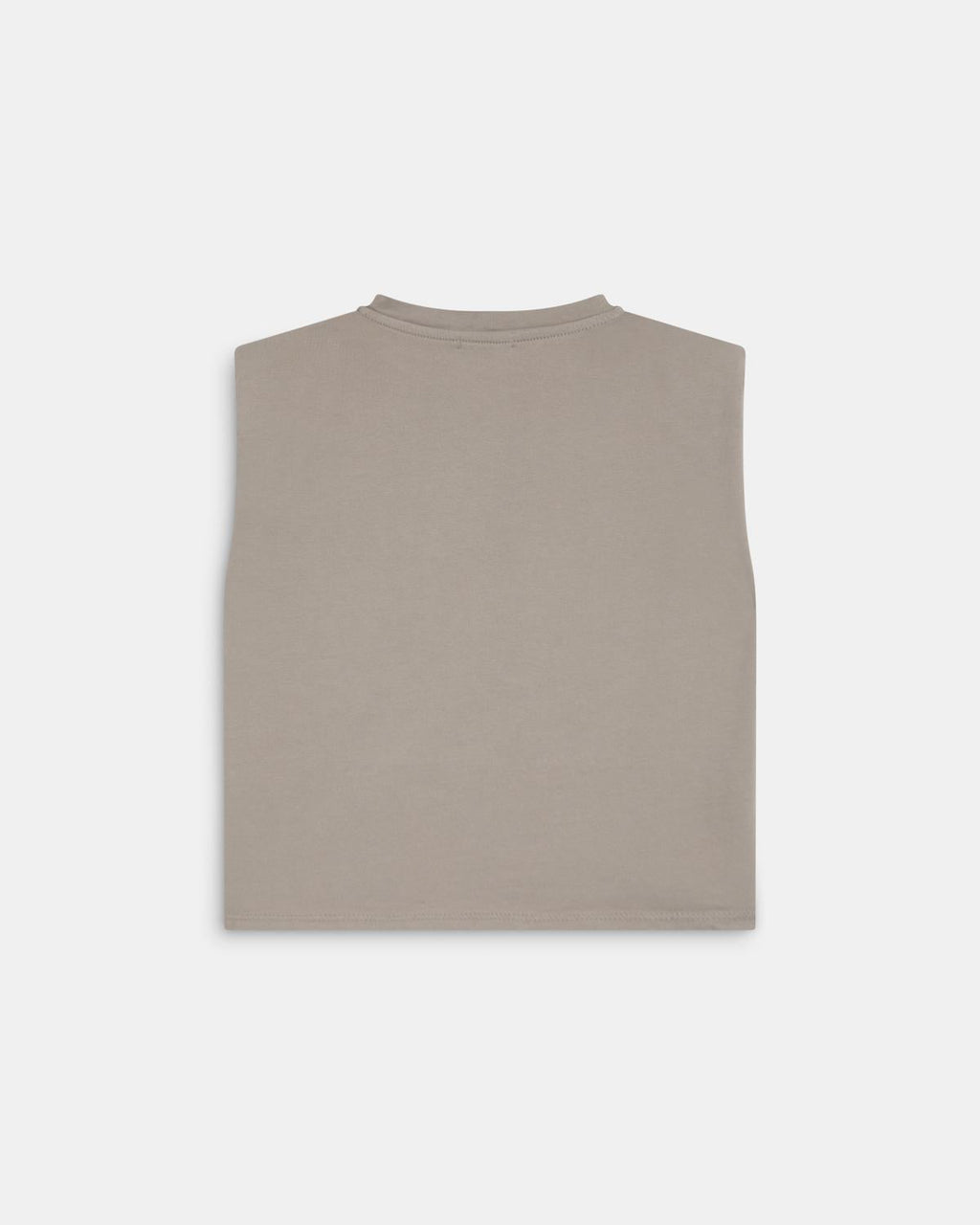 Camiseta Hombreras Tachuelas Taupe