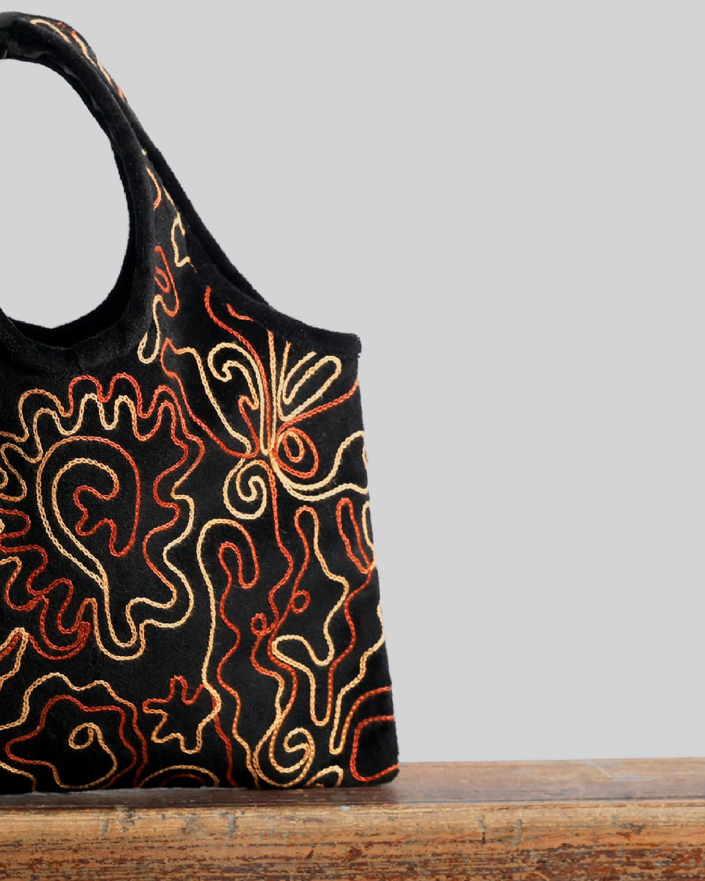 Bolso Mini Terciopelo Negro
