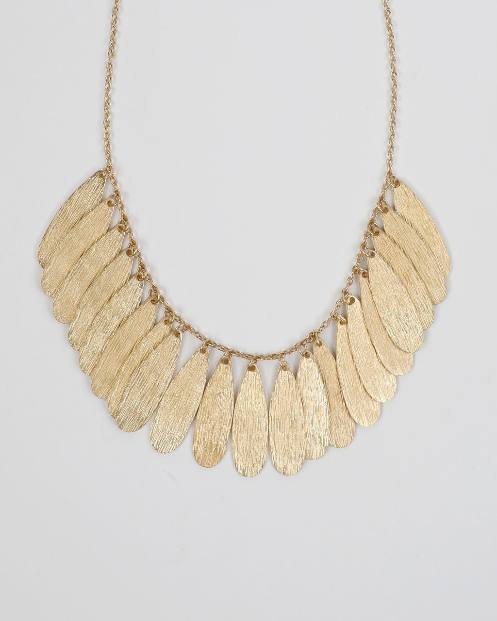 Collar Lágrimas Troquelado Oro
