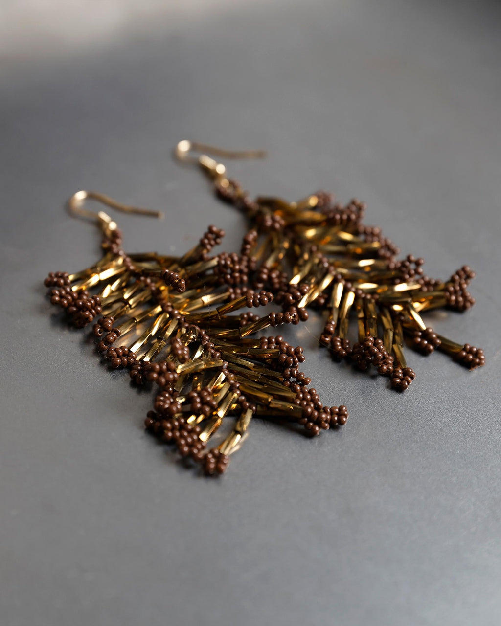 Pendientes Coral Marrón