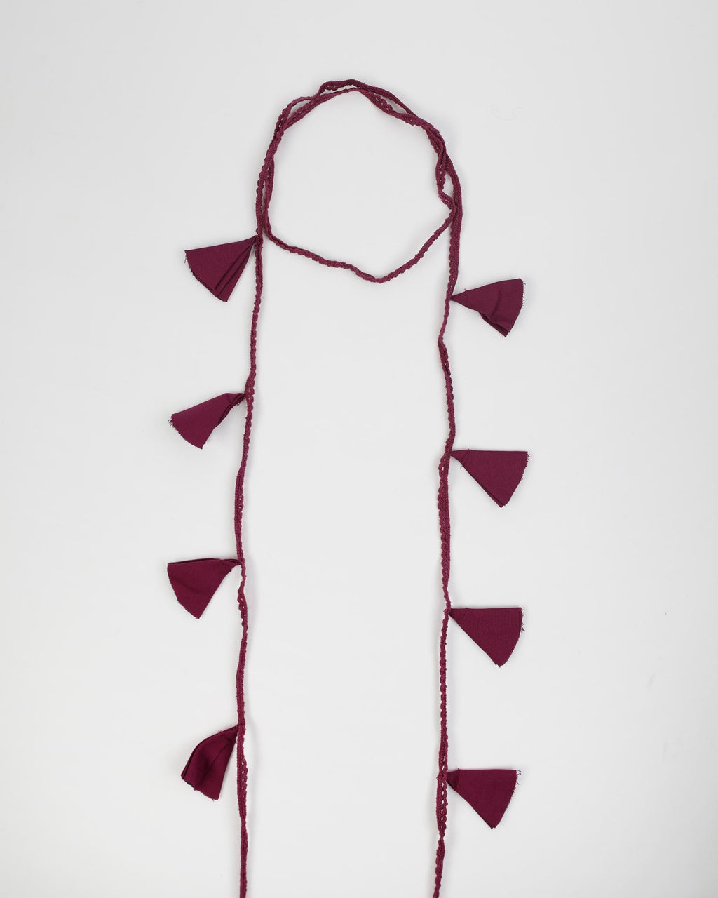 Collar Puntilla Flores Morado