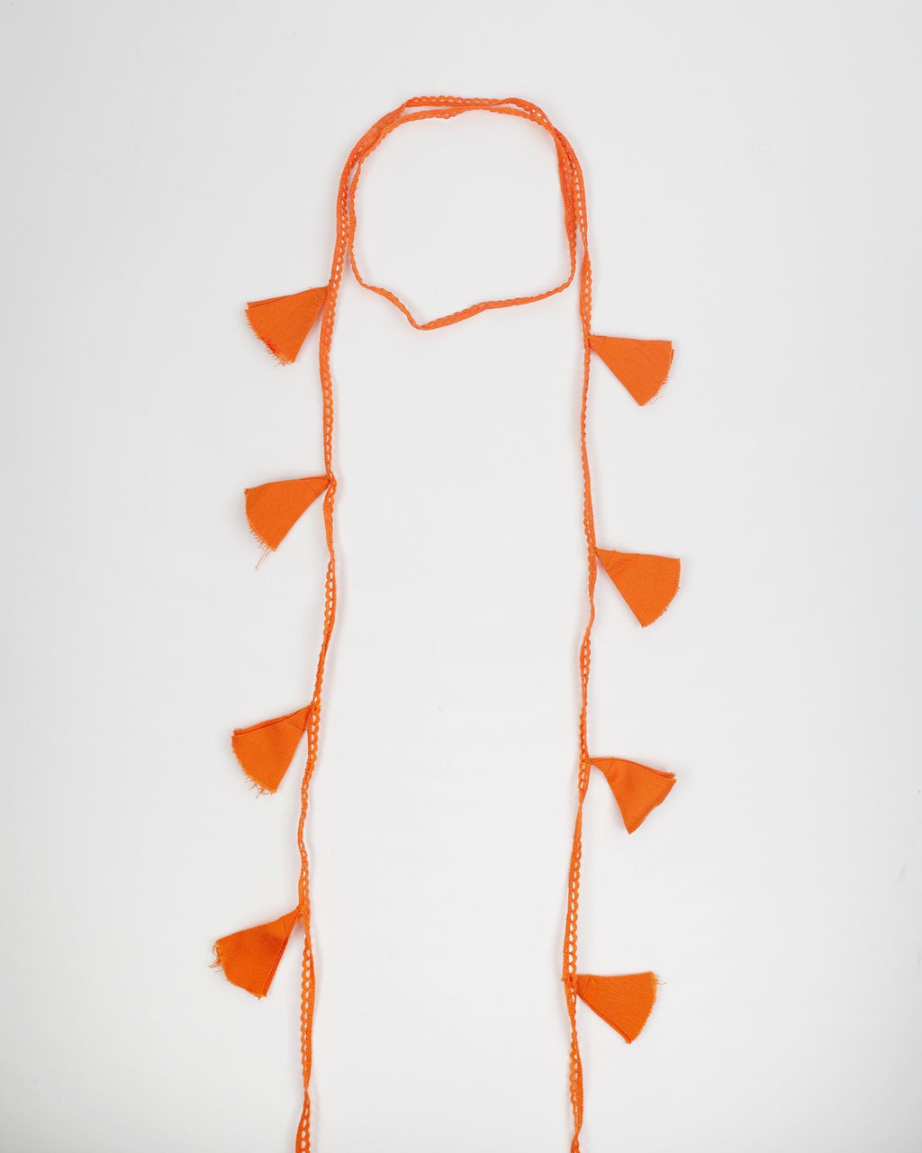 Collar Puntilla Flores Naranja
